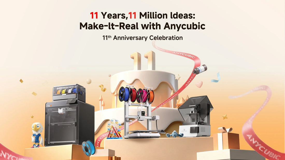 Anycubic-Jubiläumsverkauf zum 11. Geburtstag 2026: Rabatte auf 3D-Drucker und Materialangebote