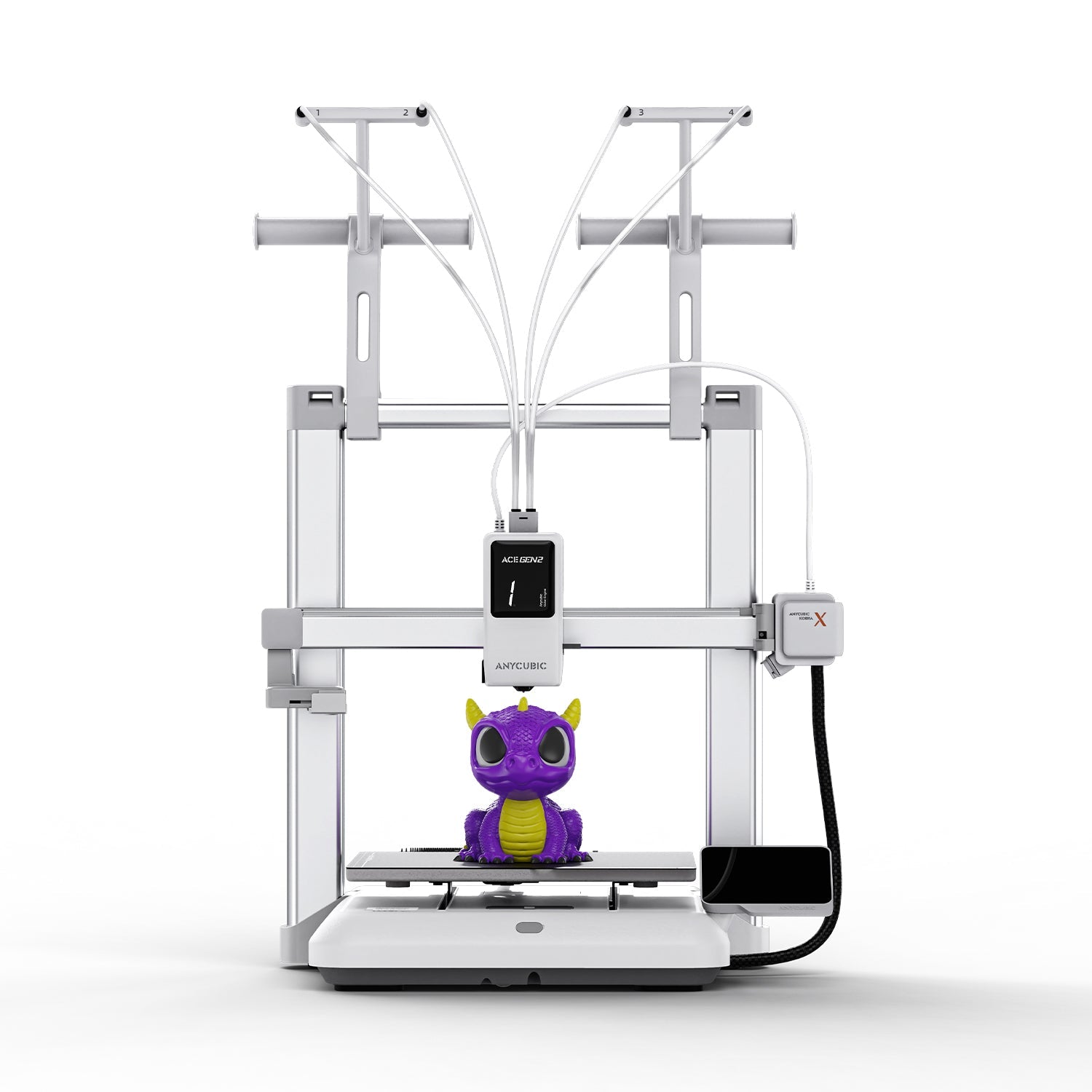 Anycubic Kobra X 4-Farb-3D-Drucker mit perfekter erster Schicht, leisem Druck und einfacher Bedienung für Einsteiger